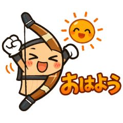 Cute Kyudo-themed stickers2