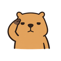 Polite but Expressionless Capybara