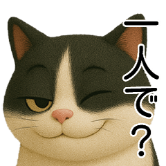 3D奶牛圖案貓咪貼圖(大頭版)(J)