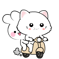 Snow Cat : Pop-up stickers