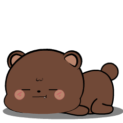 Lovely Brown Bear 2 : Animated Stickers