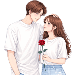 Minimal lovely couple 2 no text