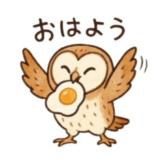cute owl line stickers