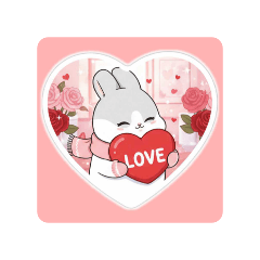 萌兔情人節浪漫告白