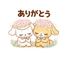 A soft and cute stickers set