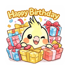 Super cute cockatiel stamps SP