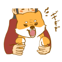 表情豊かな柴犬のスタンプ☆