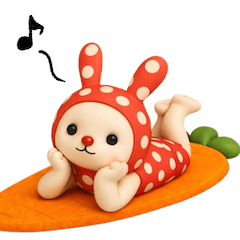 motto's 3D Lovely Rabbit -ver.Red