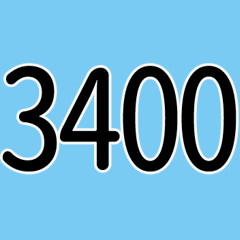 数字3400∼3439