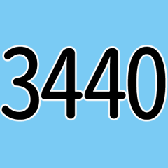 数字3440∼3479