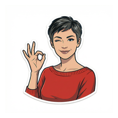 Gentle stickers for adults