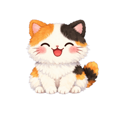 Fluffy Calico Cat: Tsugaru Dialect