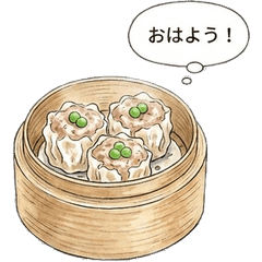 飲茶日常！上班族必備點心商務貼圖