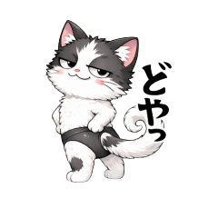 Kuu the Black-Pants Cat | Cheeky&Cute v2