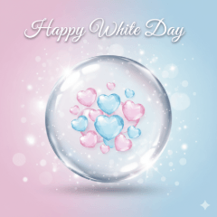 白色情人節：水晶氣泡
