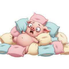 눈물 펑펑! 핑크 돼지의 오열