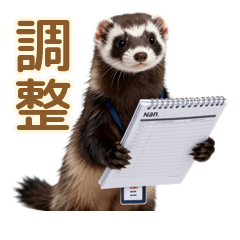 丁重にお断り！フェレットの予定調整