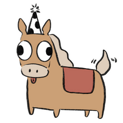 眼ㄆㄧㄚ馬兒祝好年