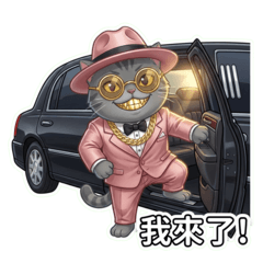 金牙貓爵士：(第三彈)中文字有趣貼圖！