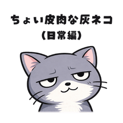 Slightly Sarcastic Gray Cat (Daily Life)