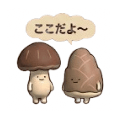 Cute 3D Mushroom & Bamboo Shoot