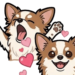 Family Chihuahua stamp