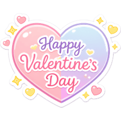 Happy Valentine Day Cute Love Stickers