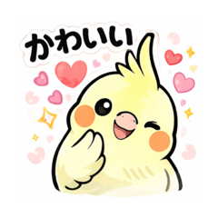 Super cute cockatiel stamps SP.