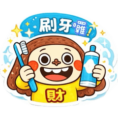 小財迷的刷牙日常