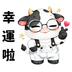 吊帶褲乳牛 - 幸運