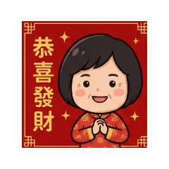 有財與淑靜新年快樂