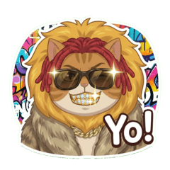 金牙喵(獅毛日常)中文字搞笑有趣貼圖!