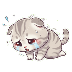 BigHeaded Cat Moved to Tears Thanks