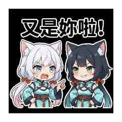 貓娘×姐妹互鬧×可愛日常用語