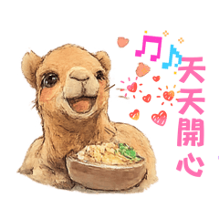 CY CHI 駱駱大方可愛表情貼3