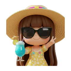 Cute Long-haired Girl