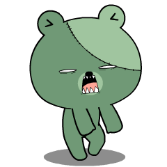 Zombie Bear : Effect stickers