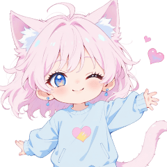 Cat ear stickers you can use every day
