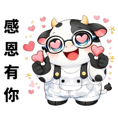 吊帶褲乳牛 - 幸福