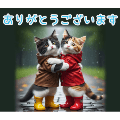 [ありがとうございます専用]雨の日ネコ