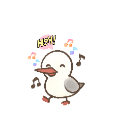 Cute Black-headed Gull Sticker
