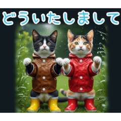 [どういたしまして専用]雨の日ネコ
