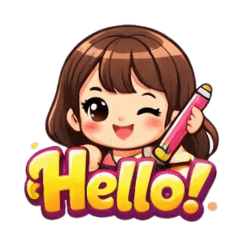 Cute Hello Reaction Pack