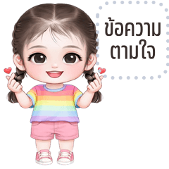 เปลี่ยนข้อความตามใจ: เรนโบว์ คิ้วเกิร์ล