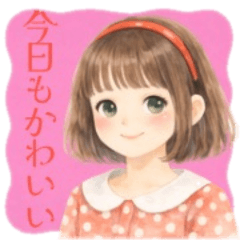 Watercolor-style girls