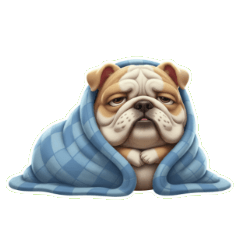 เจ้าหมาหัวโตซื่อบื้อ ง่วงนอนแล้วนะ