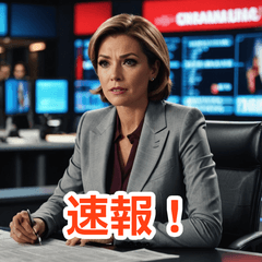 News Flash Stickers: Anchor Reactions