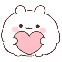 Fluffy white small animal