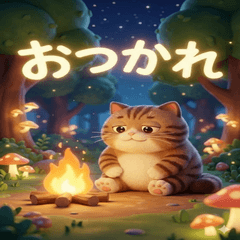 A pop out monster Brown Tabby greeting