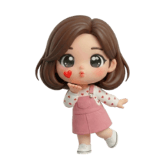 Mina : Cute Girl in love (No Text)